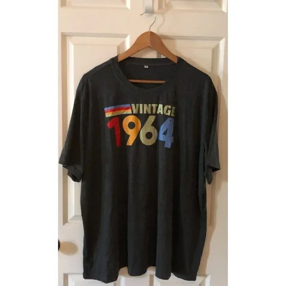 NWOT Vintage 1964 Gray 5XL T-Shirt - Picture 3 of 10